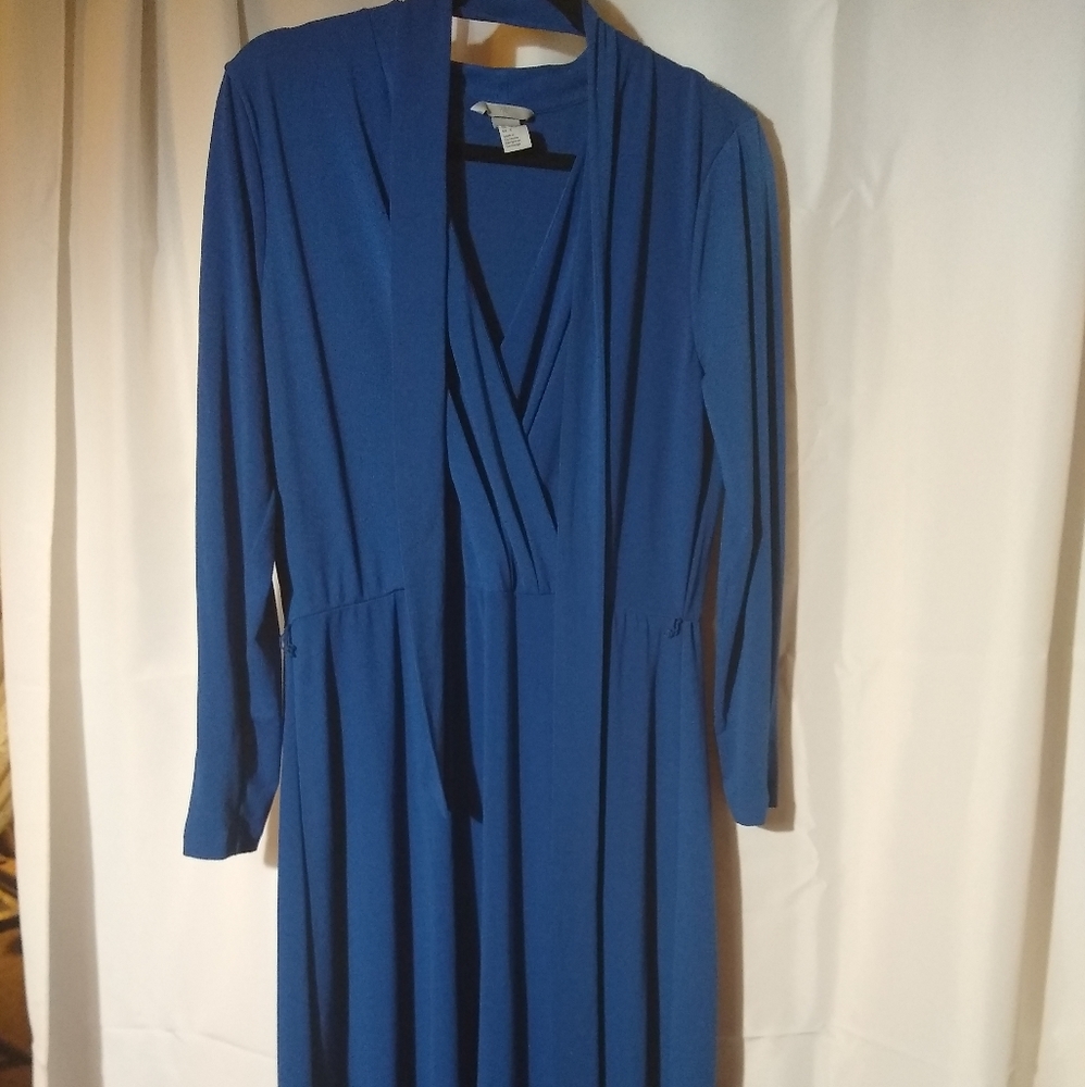 Blue 411 Dress with belt